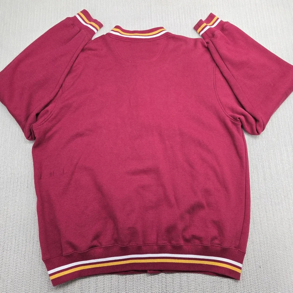 USC Trojans Varsity Jacket Mens 2XL  XXL Red NCAA Football Snap Front Embroider